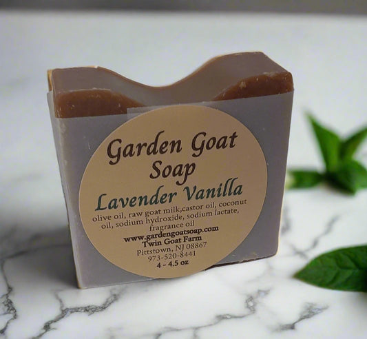 Lavender Vanilla Scent Goats Milk Soap Bar, Handmade Soap Bar