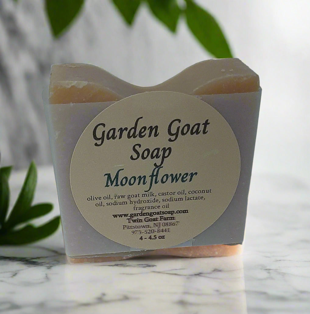Moonflower Scent Goats Milk Soap Bar, Handmade Soap Bar