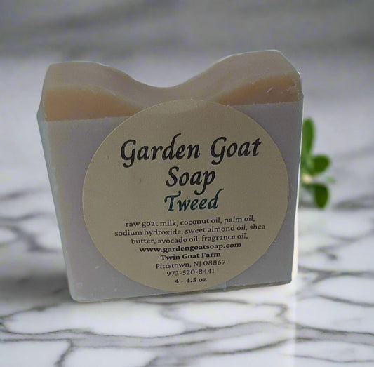 Tweed Scent Goats Milk Soap Bar, Handmade Soap Bar