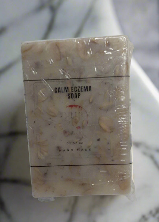Calm Soap (Colloidal Oatmeal, Honey, Chamomile & Shea) Eczema, Handmade Soap Bar