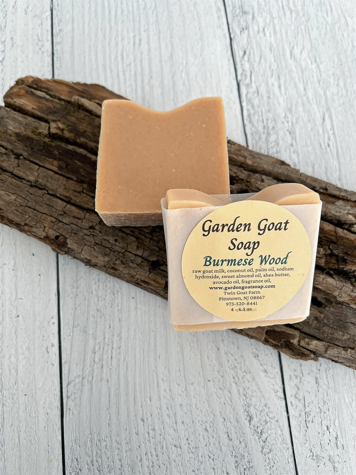 Goats Milk Soap, Burmese Wood Scent Bar, Handmade Soap Bar