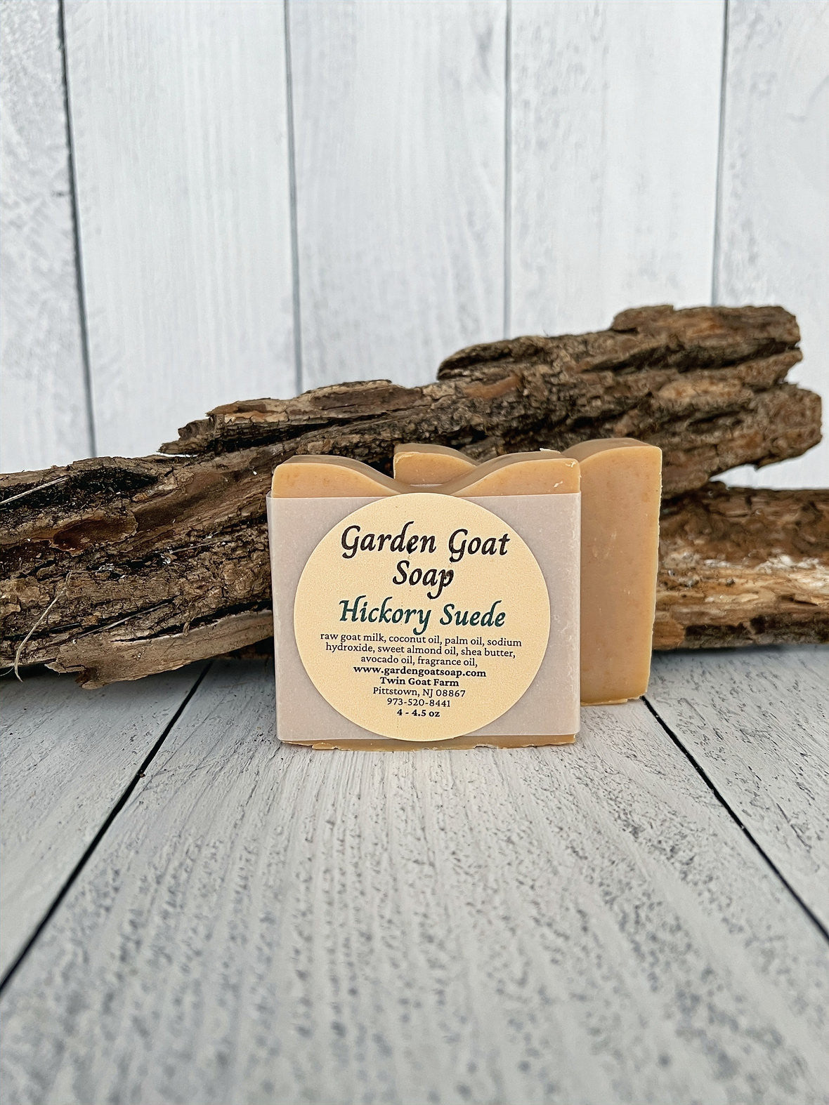 Hickory Suede Scent Goats Milk Soap Bar, Handmade Soap Bar