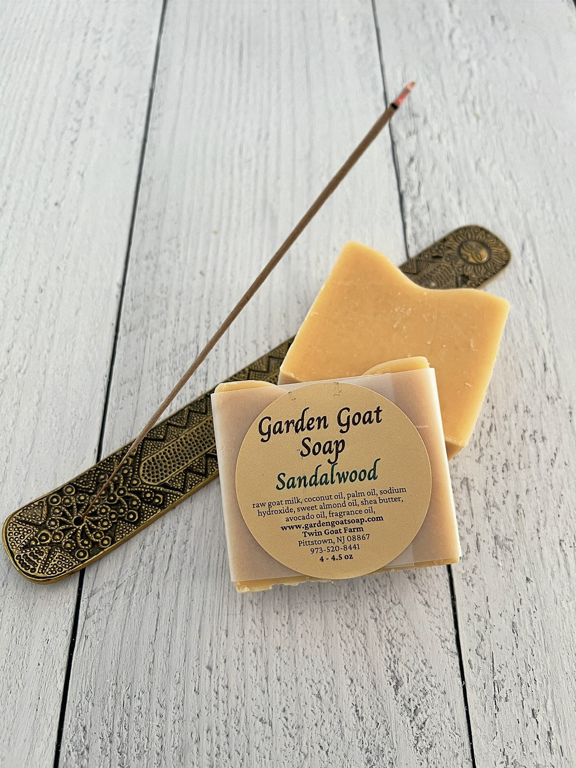 Sandalwood Scent Goats Milk Soap Bar, Handmade Soap Bar
