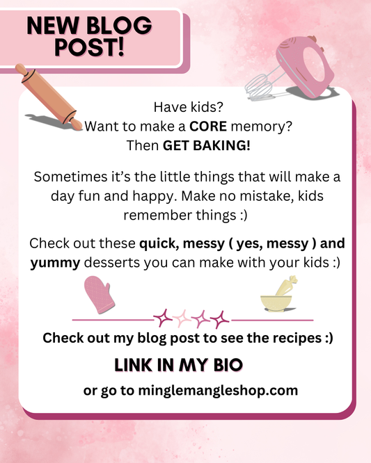 Fun and messy ( Yes, messy ) desserts to make with your kids! :) Enjoy the moment.