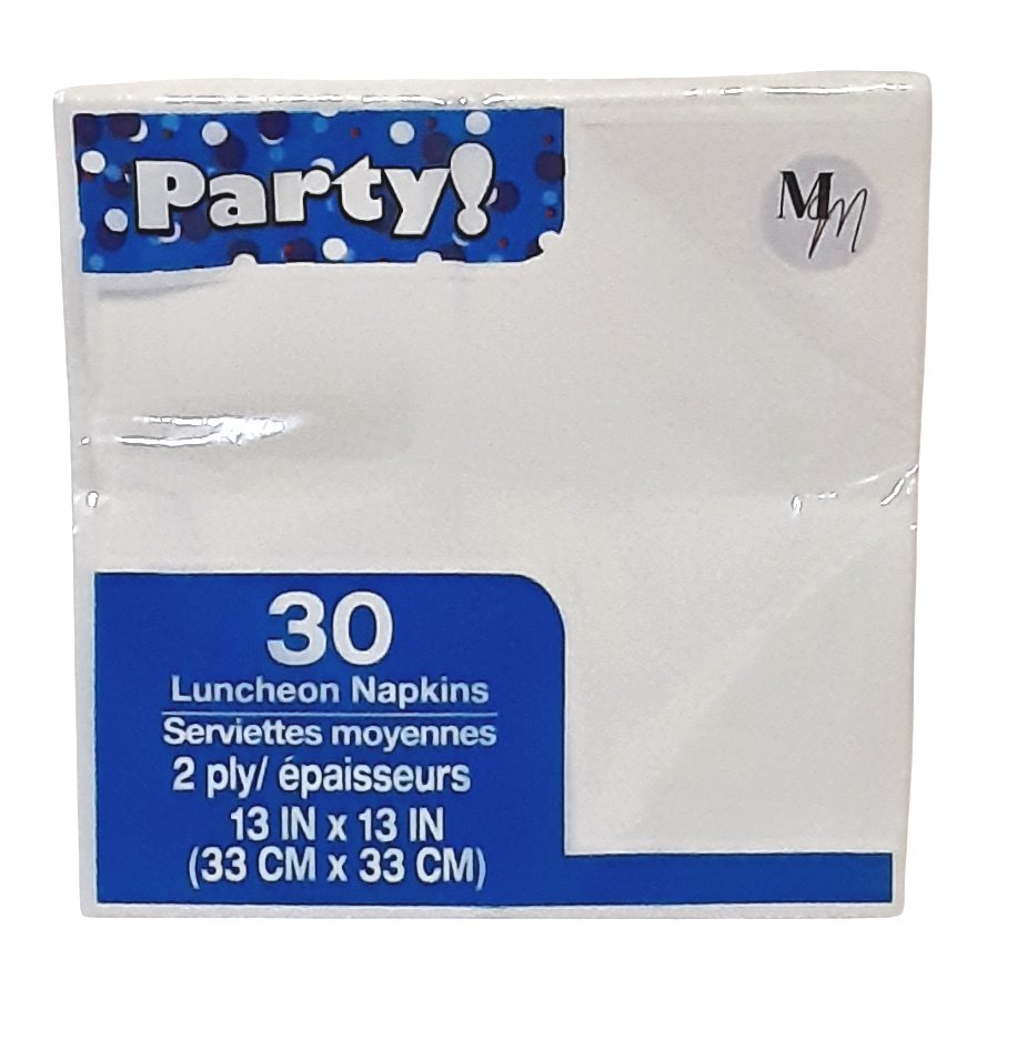 Party Napkins, Large Napkins, Birthday Napkins, Table Napkins, 13 Inches x 13 inches Square, Multiple Color Options