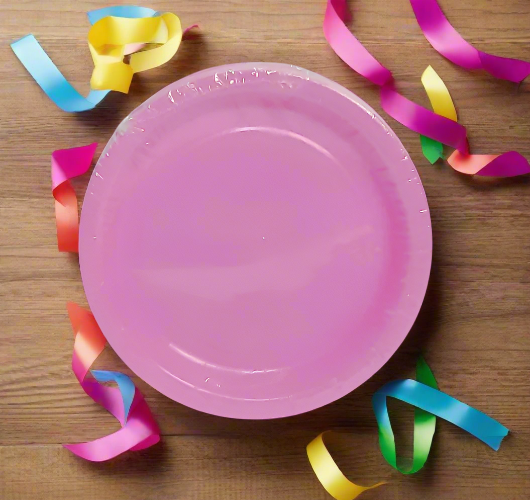 Party Paper Plates, 7 Inch Round, Pack of 30 Disposable Party Plates, Cake Plates, Birthday Party Supplies, Many Colors Available