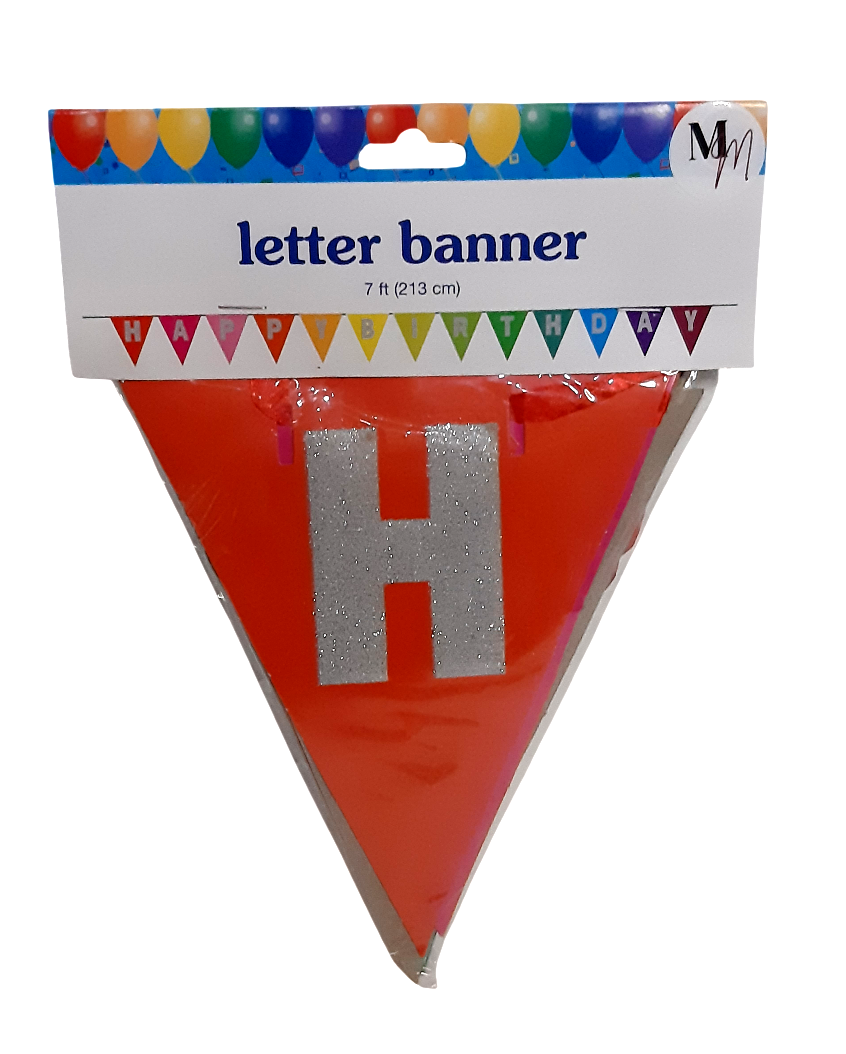 Happy Birthday Banner Bunting,Silver Letters Birthday Garland, Happy Birthday Wall Decoration, Colorful Happy Birthday Garland