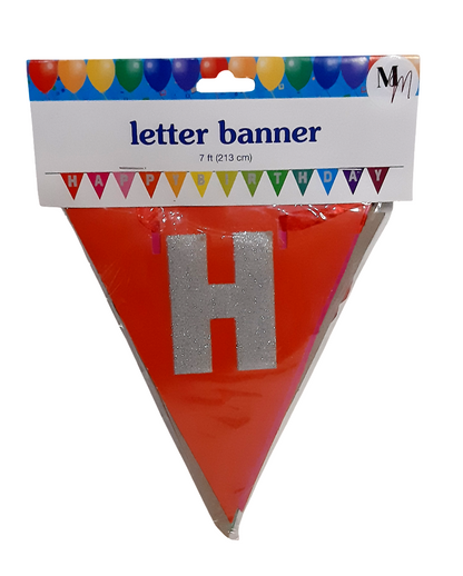 Happy Birthday Banner Bunting,Silver Letters Birthday Garland, Happy Birthday Wall Decoration, Colorful Happy Birthday Garland