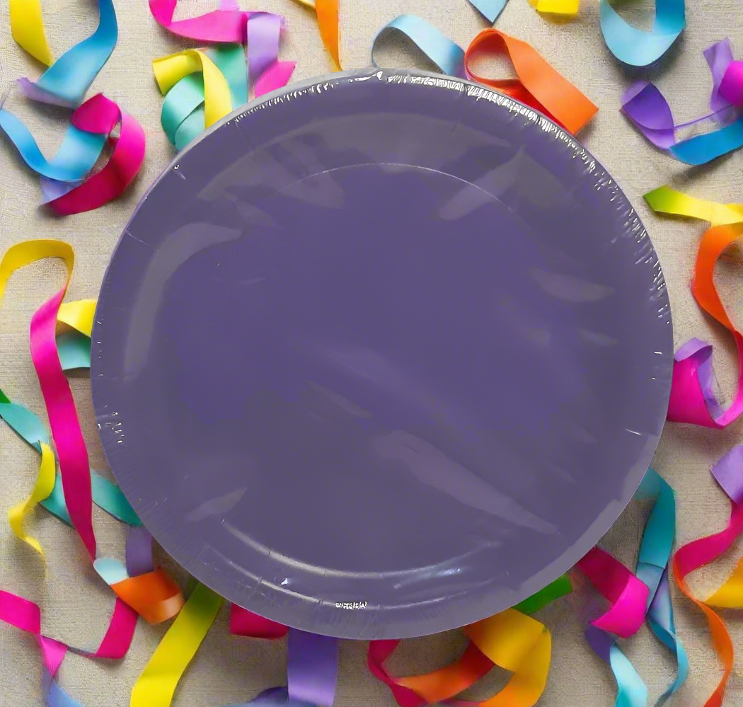 Party Paper Plates, 7 Inch Round, Pack of 30 Disposable Party Plates, Cake Plates, Birthday Party Supplies, Many Colors Available