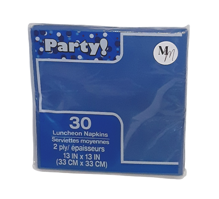 Party Napkins, Large Napkins, Birthday Napkins, Table Napkins, 13 Inches x 13 inches Square, Multiple Color Options