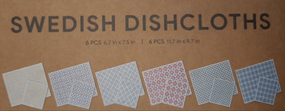 Swedish Dishcloths, Cellulose Cotton Reusable, Washable Dish Cloths with Morocco Art Vibes