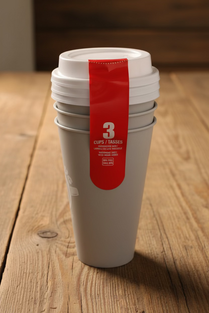 Reusable Cup with Lid, 16 oz. - Coffee is a Hug in a Mug