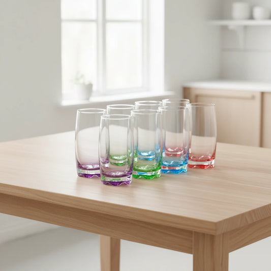 Gibson Home Karissa Glass Tumbler Set of 8 Pieces