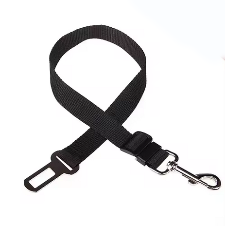 BLACK Adjustable Dog Seat Belt, Car Seat Belt for Dog, Harness Lead Clip, Safety Belt Dog Clip
