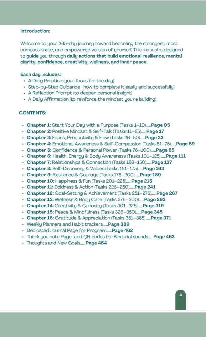 My Journey - Self motivation guide - A 365 day self motivational guided journal