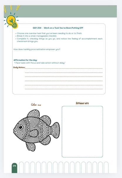 My Journey - Self motivation guide - A 365 day self motivational guided journal