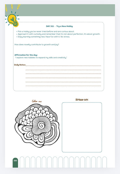 My Journey - Self motivation guide - A 365 day self motivational guided journal