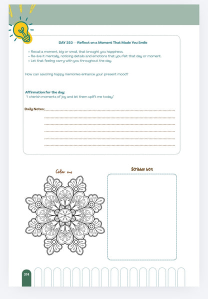 My Journey - Self motivation guide - A 365 day self motivational guided journal