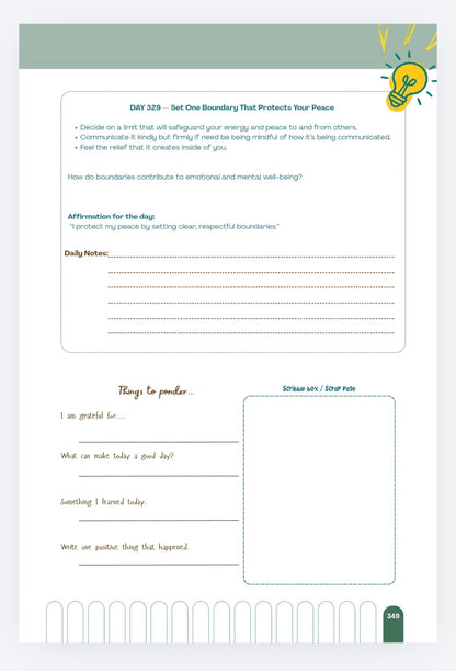 My Journey - Self motivation guide - A 365 day self motivational guided journal