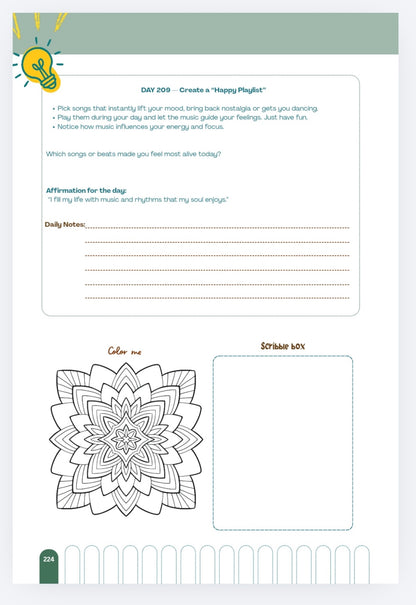 My Journey - Self motivation guide - A 365 day self motivational guided journal