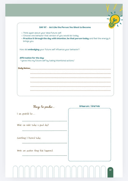 My Journey - Self motivation guide - A 365 day self motivational guided journal