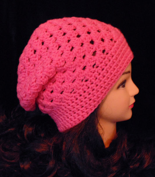 Slouchy Hat, Unisex Hat, Slouchy Handmade Crochet Hat